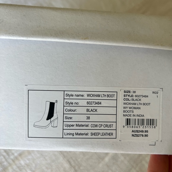 Witchery full leather Wickham boots size 38 - Picture 4 of 4